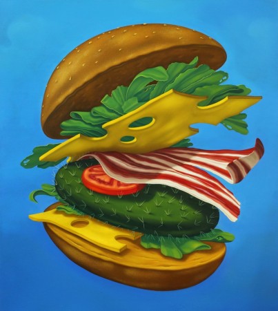 Heavy burger II, 100x90, ol na pl, 2016